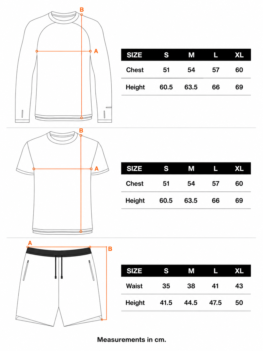 Triumph Socks size guide